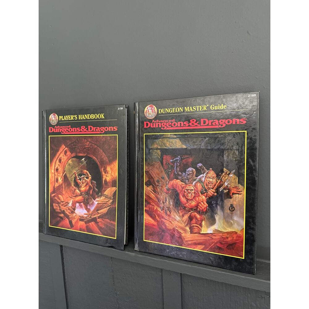 Vintage AD&D Advanced Dungeons and Dragons  Handbook and Master Guide Hardcover